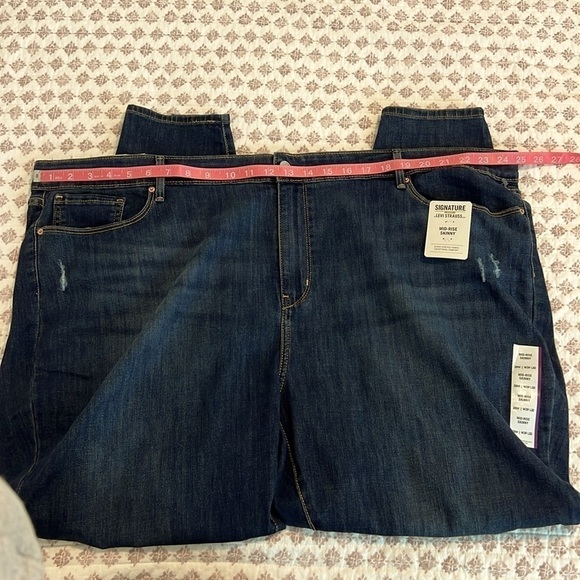 NWT Levi Strauss Signature Gold Mid-Rise Skinny Stretch Jeans 28M / W39 L30 - Picture 8 of 17